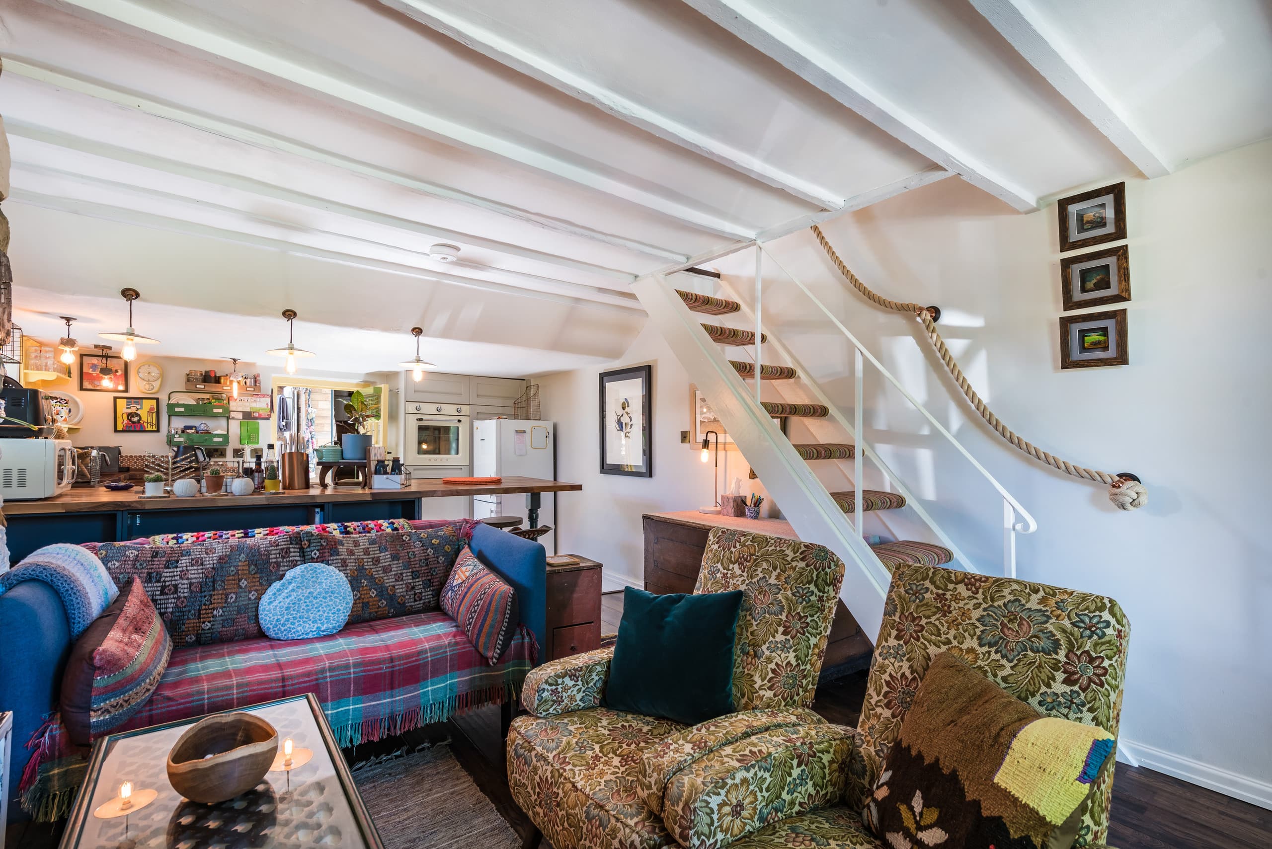 Living room at Apple Tree Cottage, North Wales