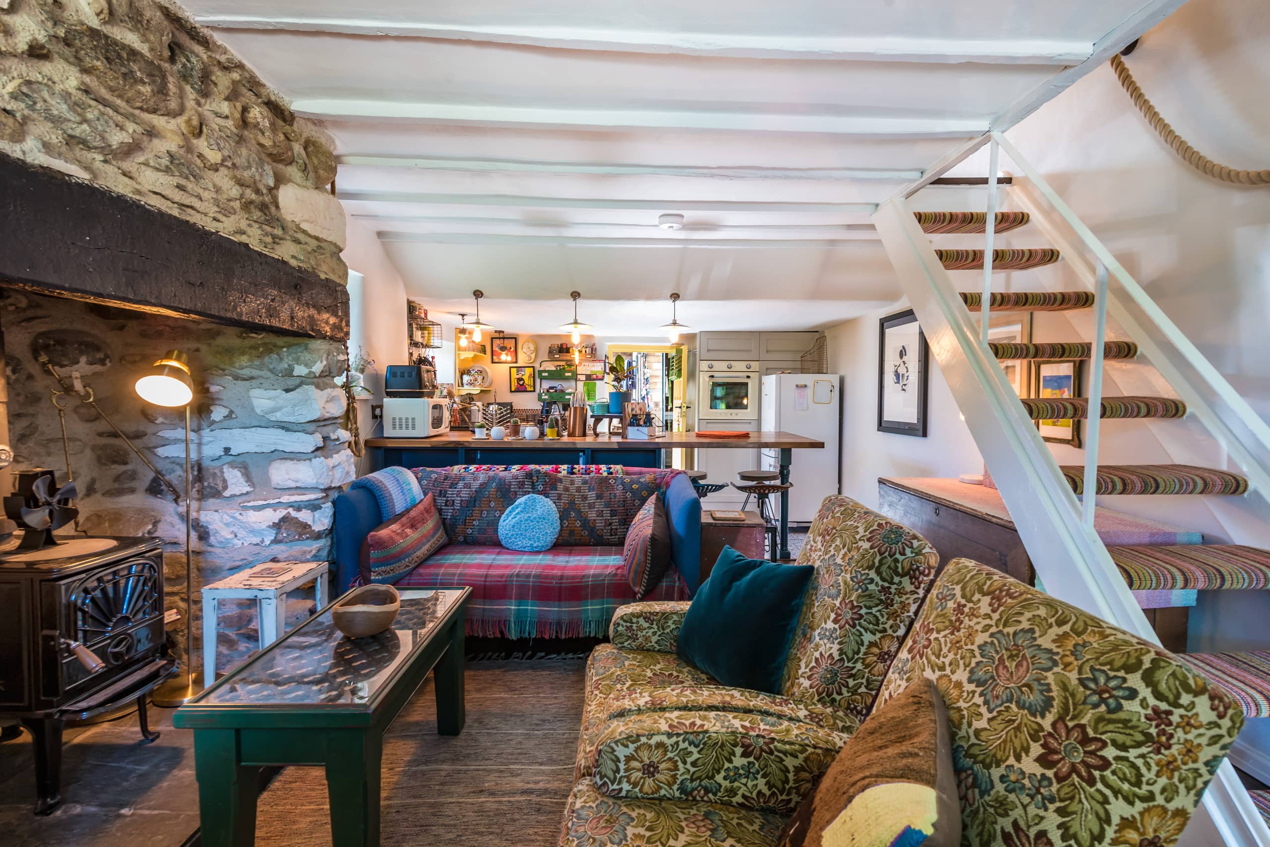 Living room at Apple Tree Cottage, North Wales