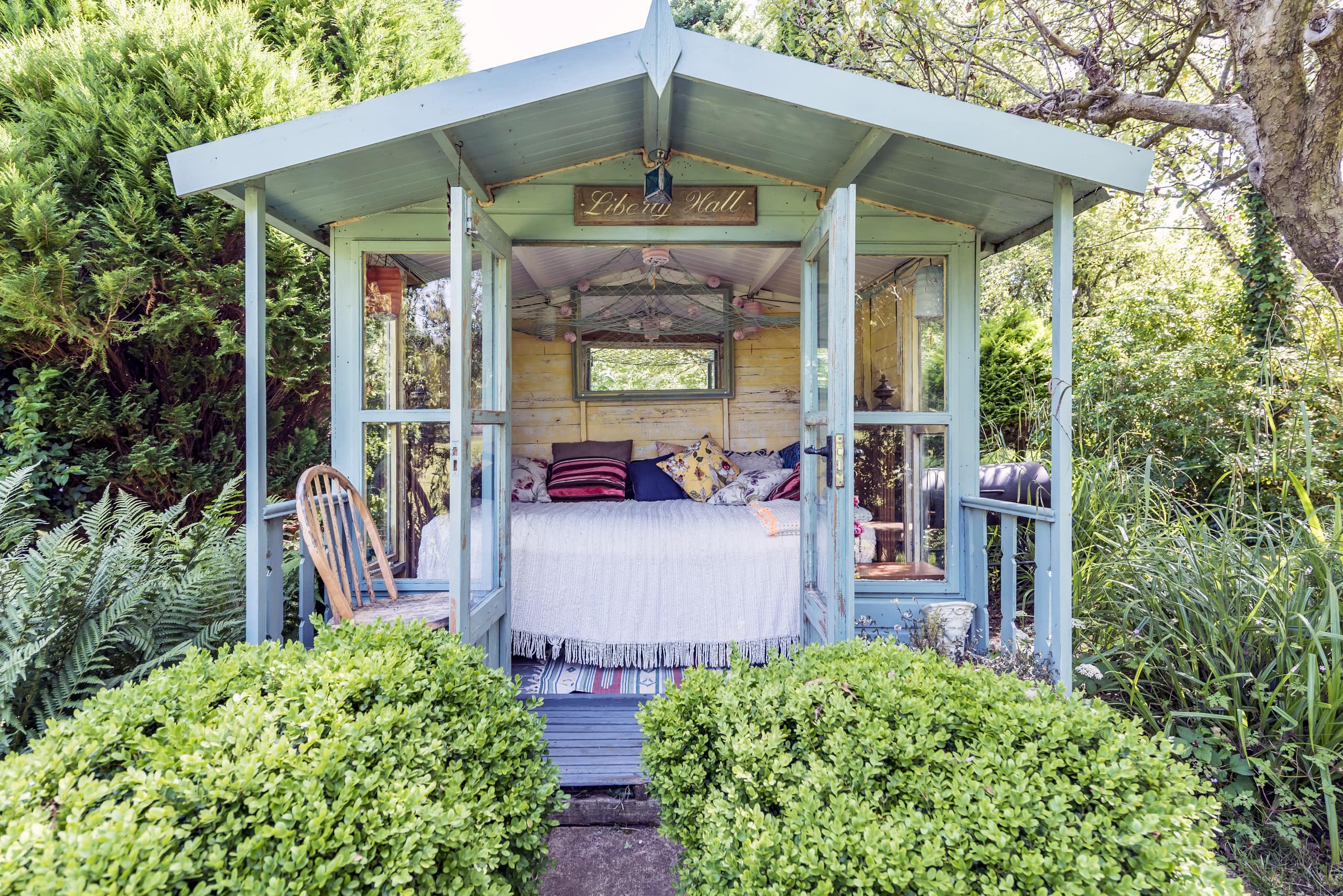The garden summer house with comfortable seating